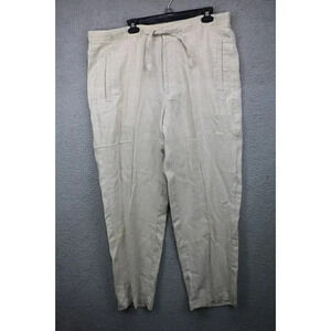 Ocean & Coast Women's 100% Linen Lagenlook Beach Pants-Size Large